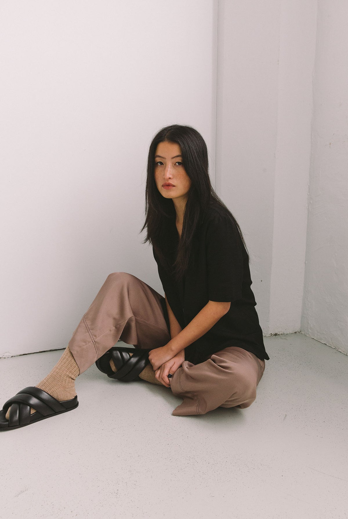 FLUX SILK PANT - MAUVE