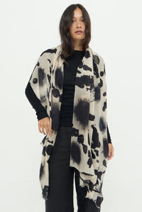 DIFFUSE WOOL CASHMERE SCARF - INK