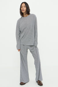 DYLAN LOUNGE PANT - BLACK STRIPE