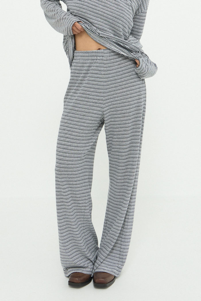 DYLAN LOUNGE PANT - BLACK STRIPE