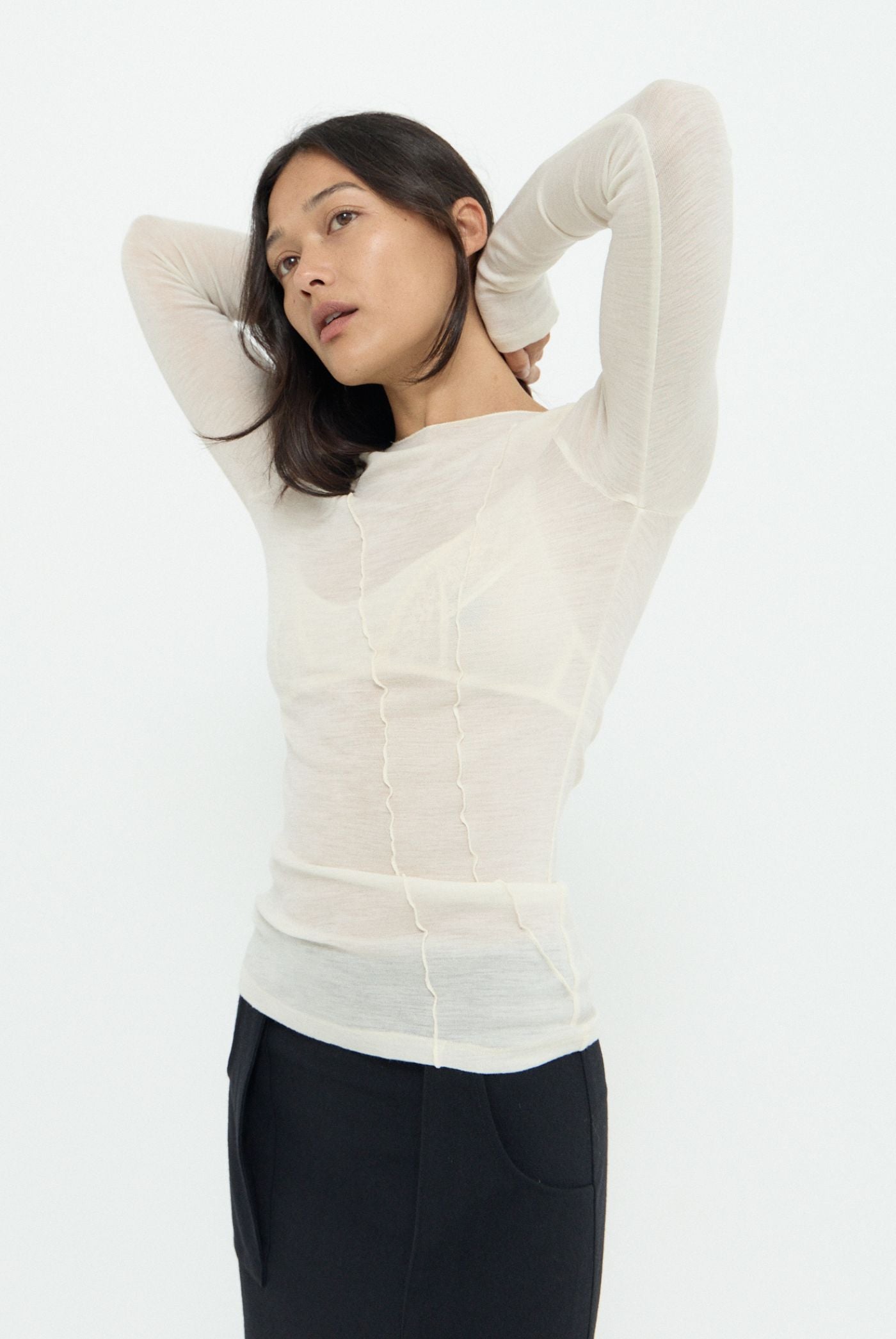 THETOE Heren Top ivory THETOE Heren Top ivory - メルカリ