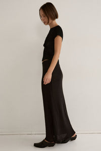 ELEMENTAL MERINO WOOL MICRO TEE - BLACK
