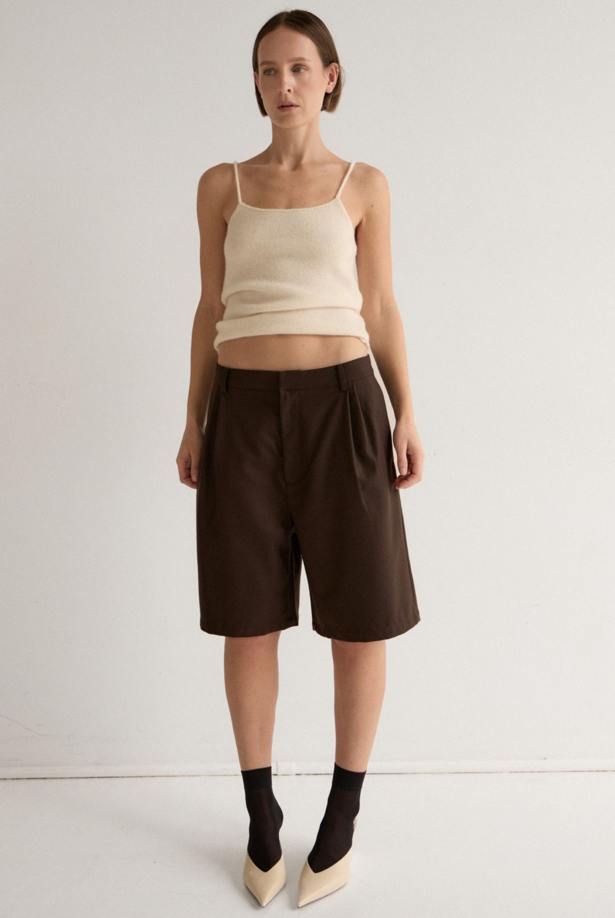 ELM WOOL BERMUDA SHORT