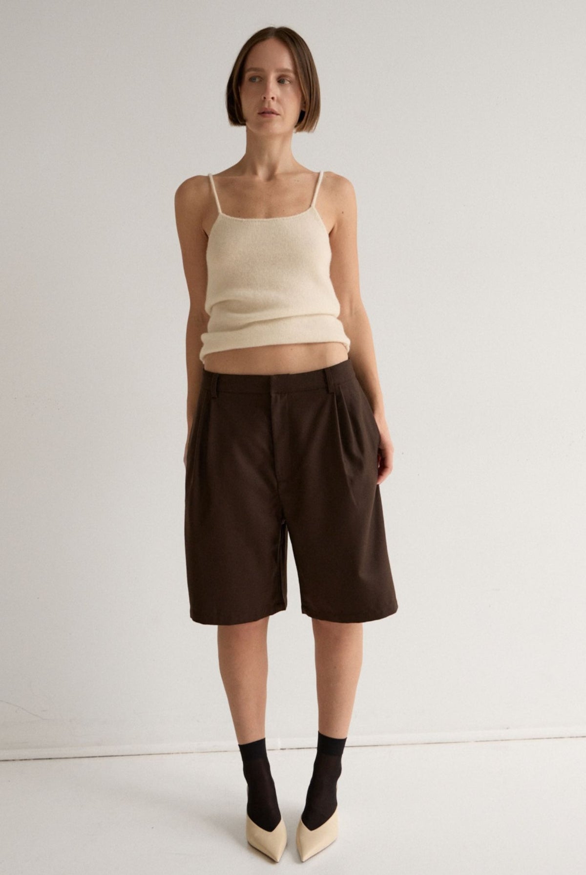 ELM WOOL BERMUDA SHORT