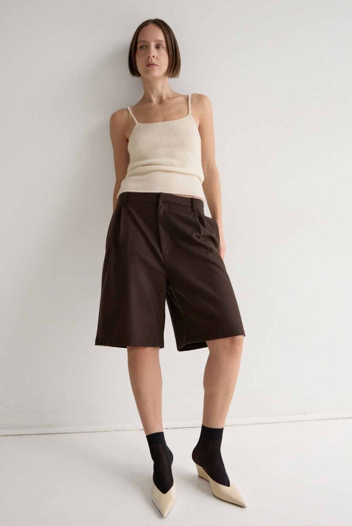 ELM WOOL BERMUDA SHORT
