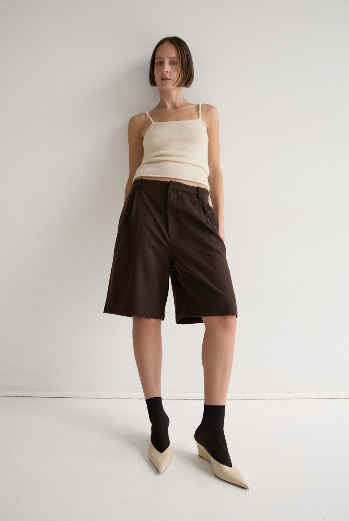 ELM WOOL BERMUDA SHORT