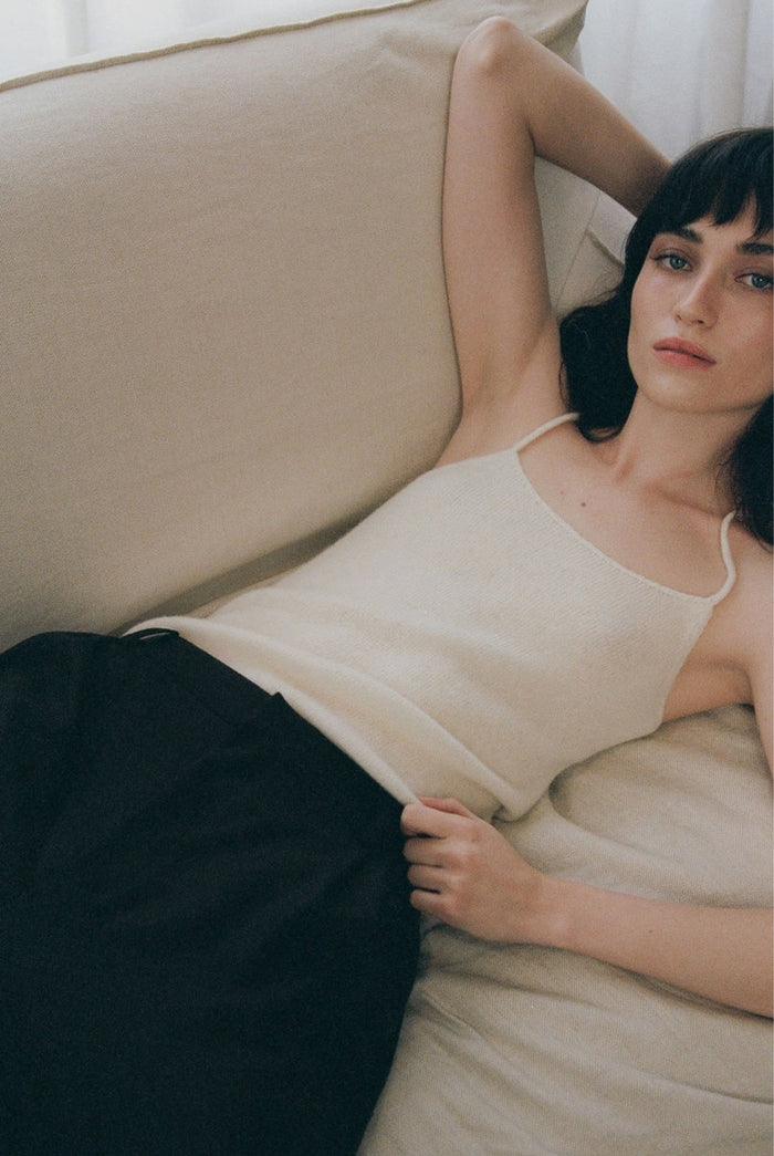 HAZE KNIT CAMI - IVORY