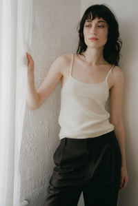 HAZE KNIT CAMI - IVORY