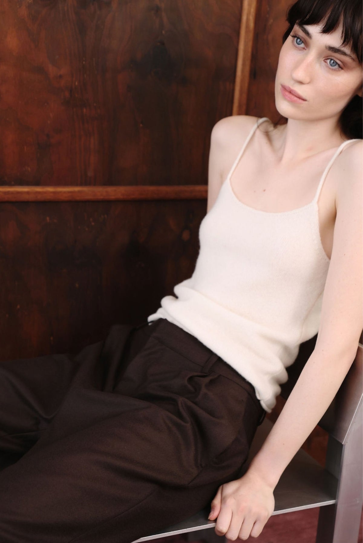 HAZE KNIT CAMI - IVORY