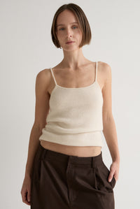 HAZE KNIT CAMI - IVORY