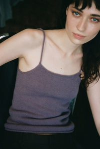 HAZE KNIT CAMI - MAUVE