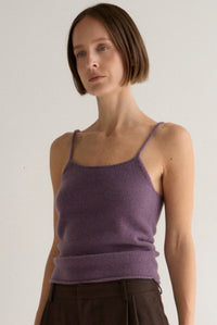 HAZE KNIT CAMI - MAUVE