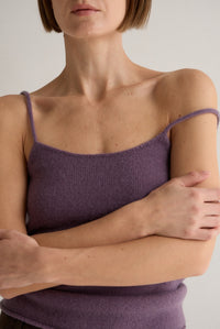 HAZE KNIT CAMI - MAUVE