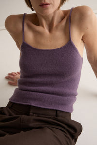 HAZE KNIT CAMI - MAUVE
