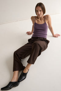 HAZE KNIT CAMI - MAUVE