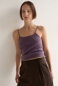 HAZE KNIT CAMI - MAUVE