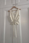 DAWN COTTON CASHMERE KNIT TANK - IVORY