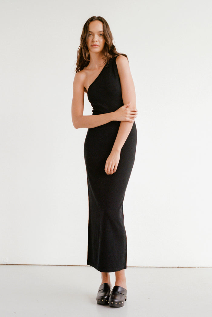 ODIN KNIT DRESS - BLACK
