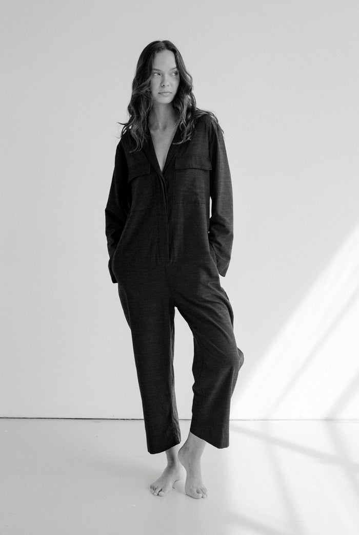 SOLACER BOILERSUIT - VINTAGE BLACK
