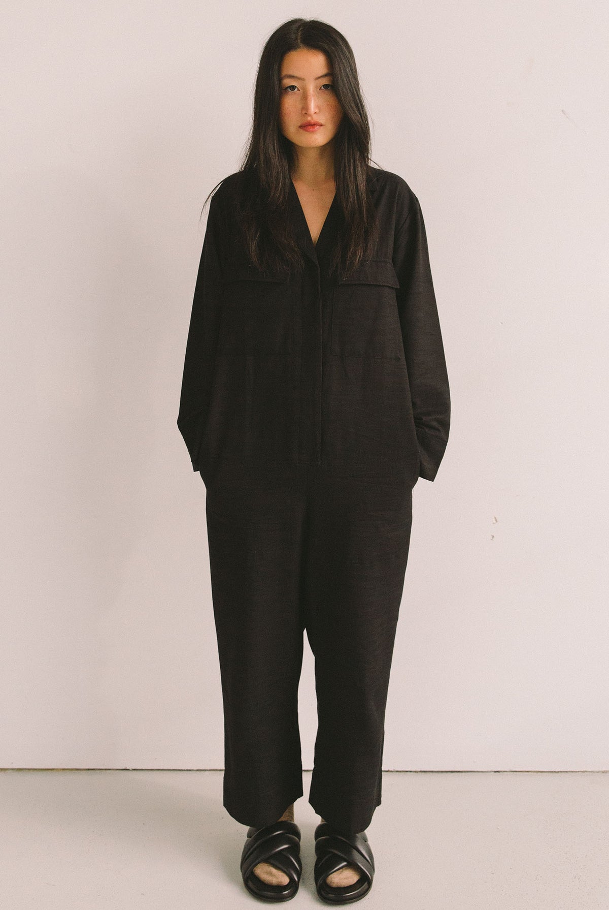 SOLACER BOILERSUIT - VINTAGE BLACK